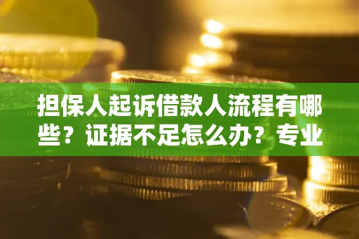 北京担保人起诉借款人流程有哪些？证据不足怎么办？专业律师解答